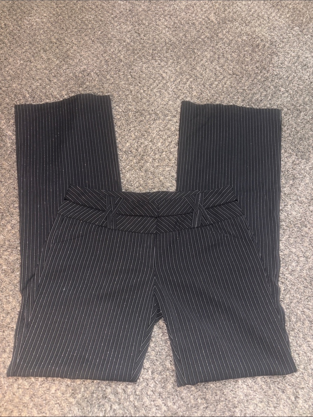 Charlotte Russe Black Pinstripe Dress Pants